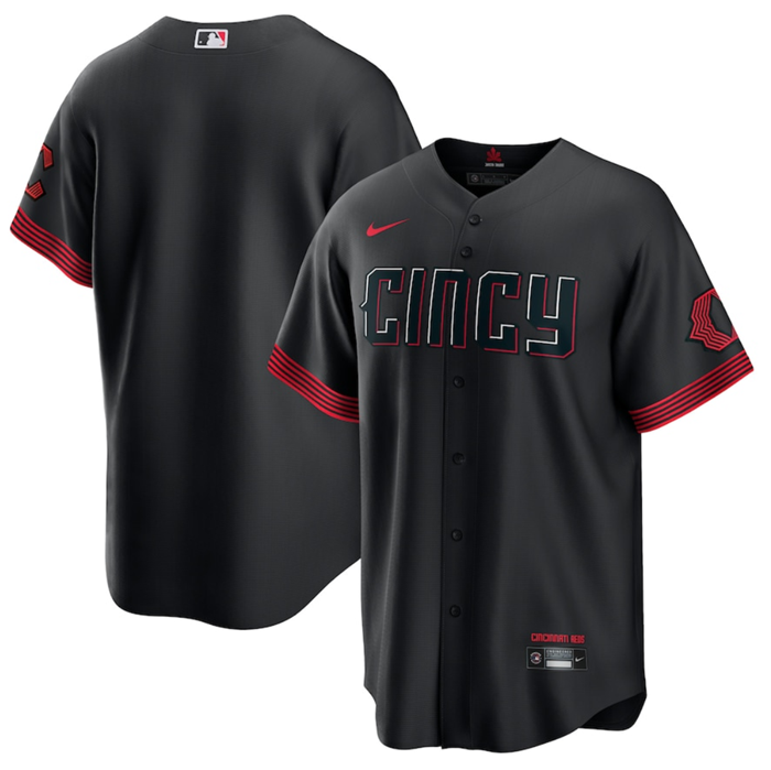 Men's Cincinnati Reds Custom 2023 City Connect Cool Base Stitched Baseball Jersey